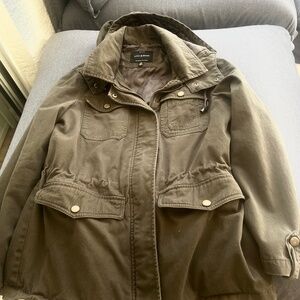Lucky Brand lined hooded green Jacket womens Size M